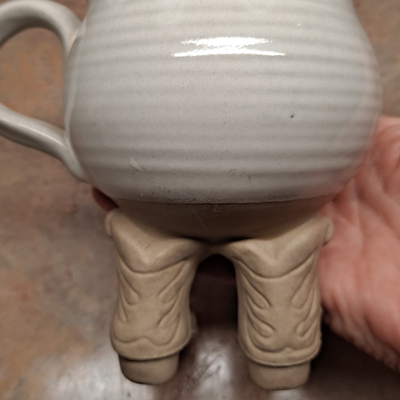 Vintage Muddy Waters Cowboy Boot Ceramic Cup Pottery Mug 5" 1994 - Picture 6 of 11
